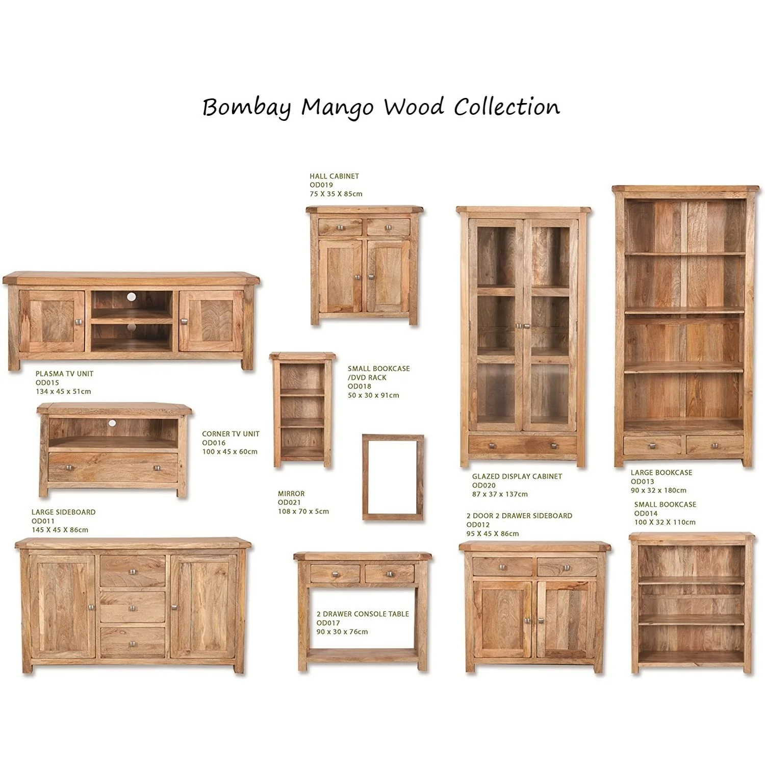 Bombay Mango Wood Medium Bookcase