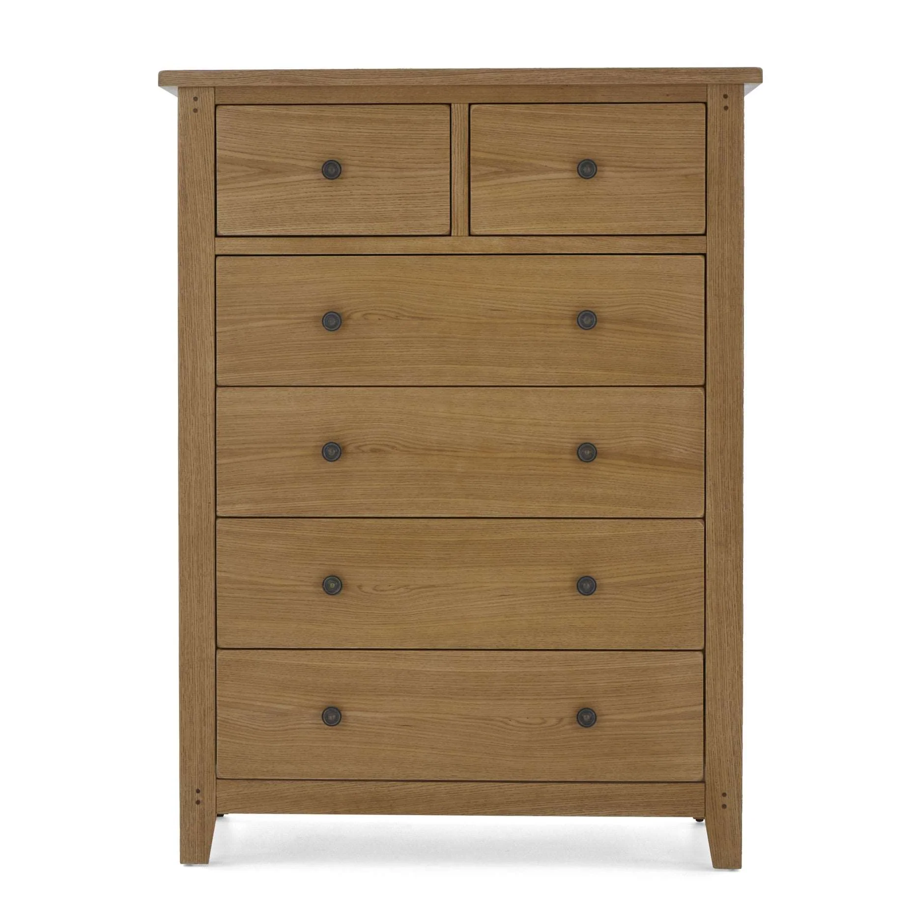 Barnham Oak 2 Over 4 Chest Of Drawers