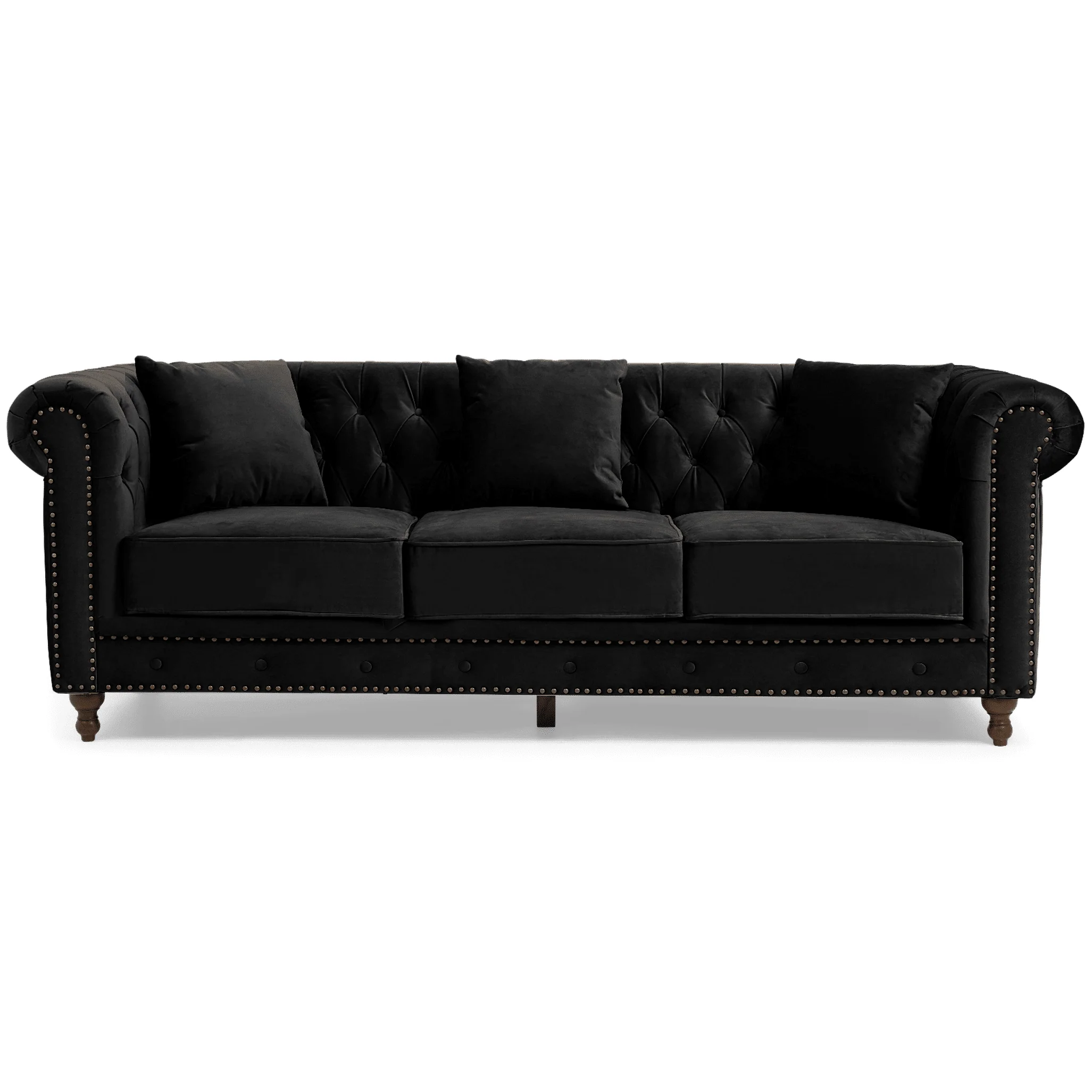 Eleanor Plush Velvet Chesterfield Sofa & Chair Collection - Choice Of Colours