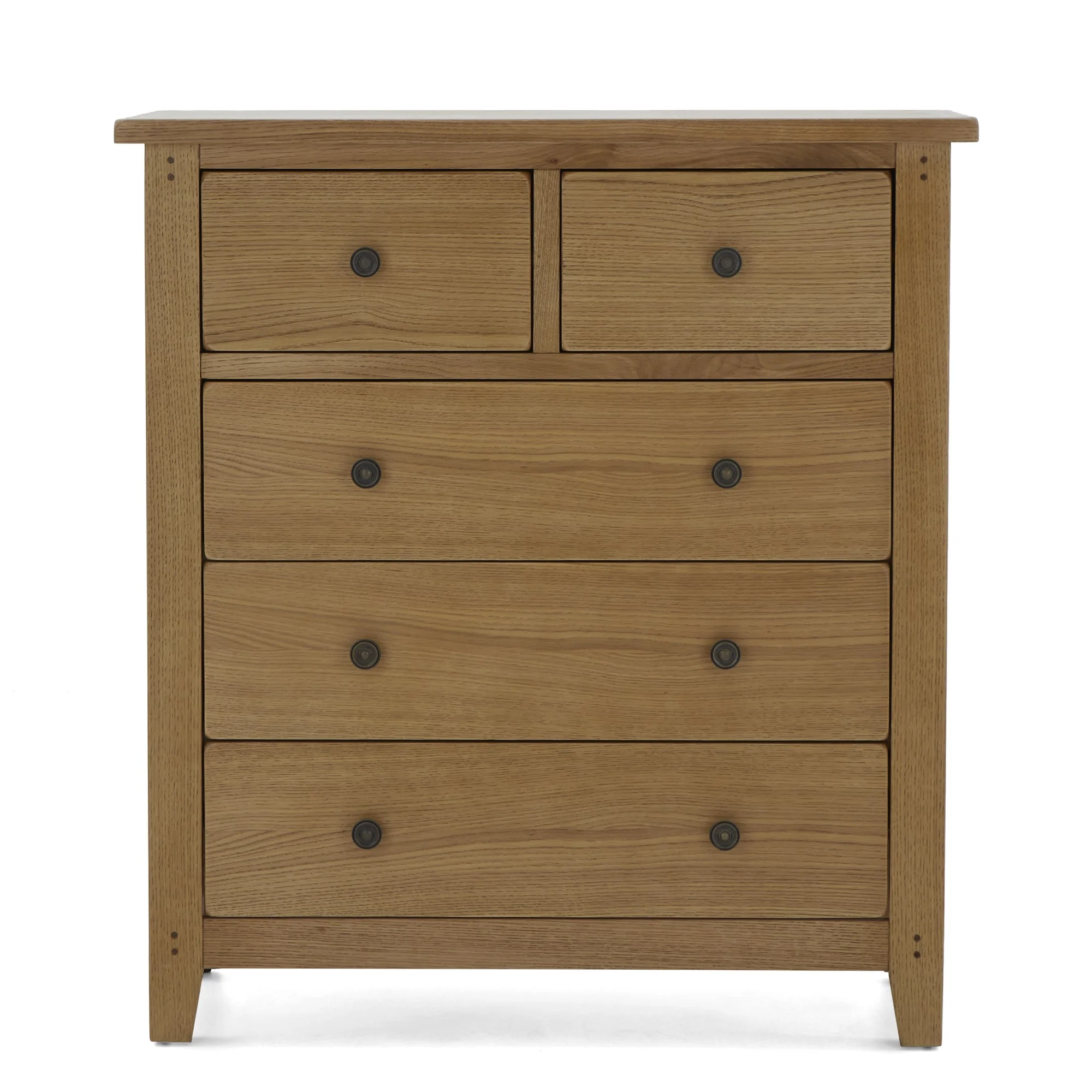 Barnham Oak 2 Over 3 Chest Of Drawers