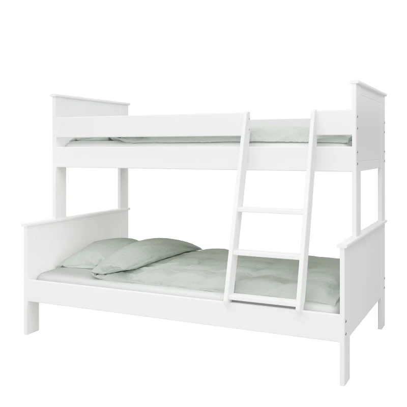 Alba Single Over Double Bunk Bed - White