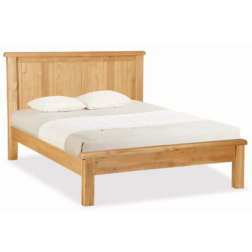 Sailsbury Solid Oak Panelled Bed - Choice Of Sizes