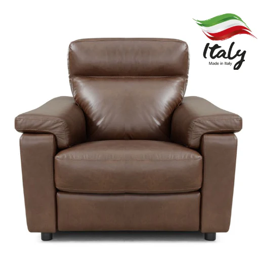 Aliano Luxury Italian Leather Power Recliner Armchair
