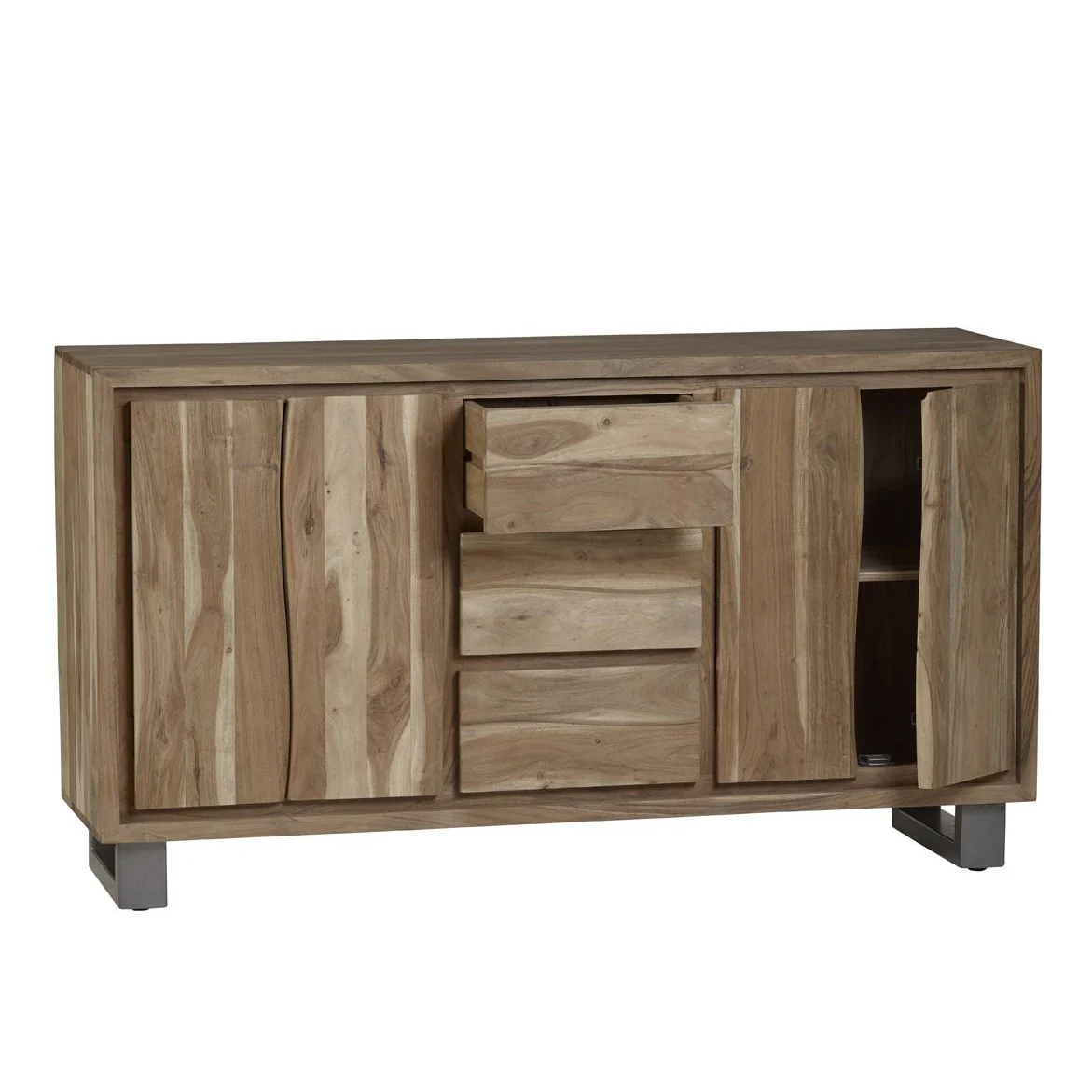 Prague Live Edge Extra Large 2 Door 3 Drawer Sideboard