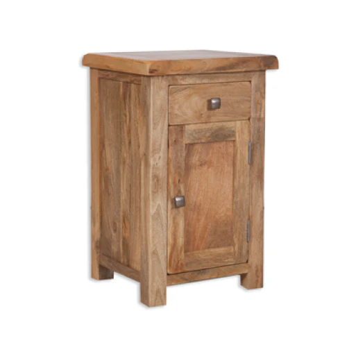 Bombay Mango Wood 1 Drawer 1 Door Bedside Cabinet