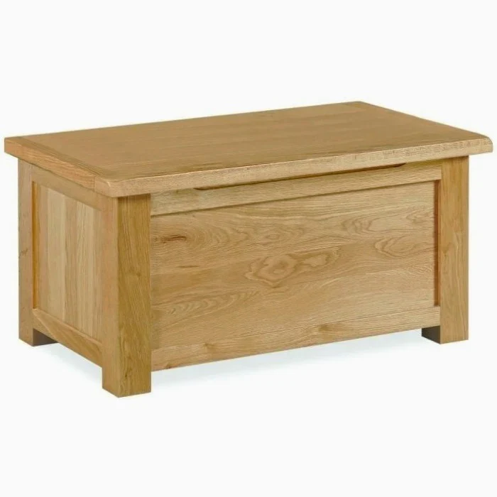 Addison Lite Natural Oak Blanket Box
