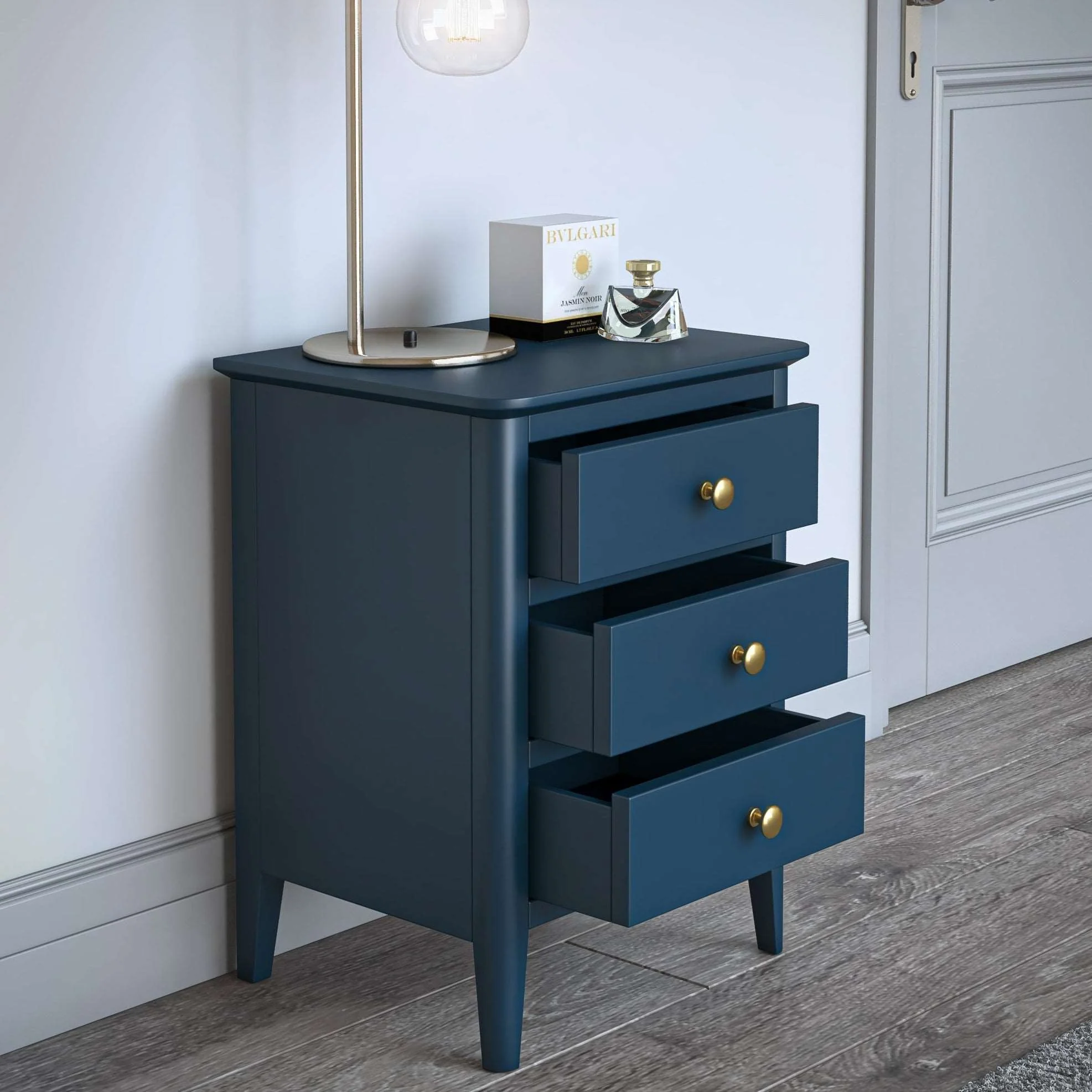 Berkshire 3 Drawer Bedside