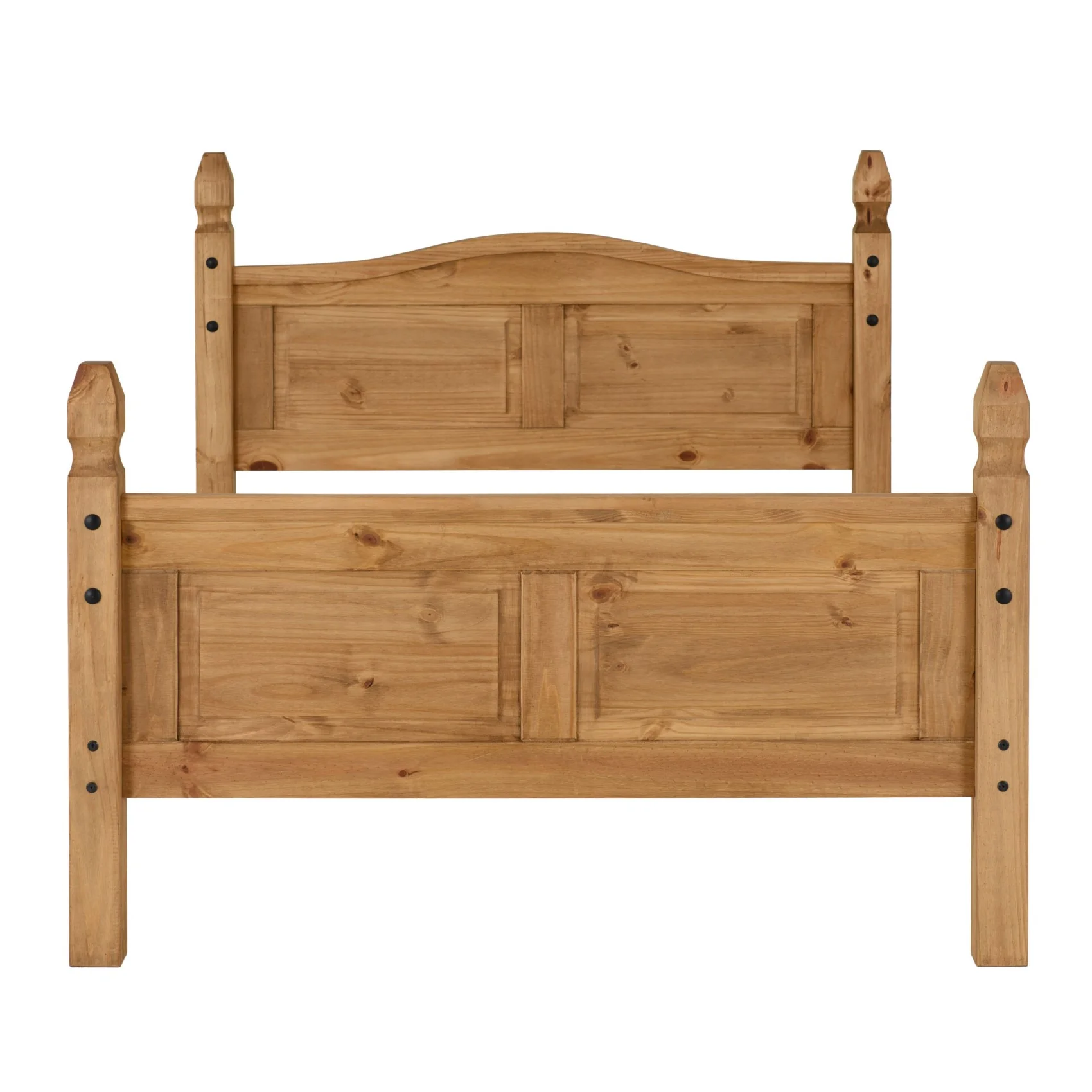 Corona 4ft 6 High Foot End Pine Bed
