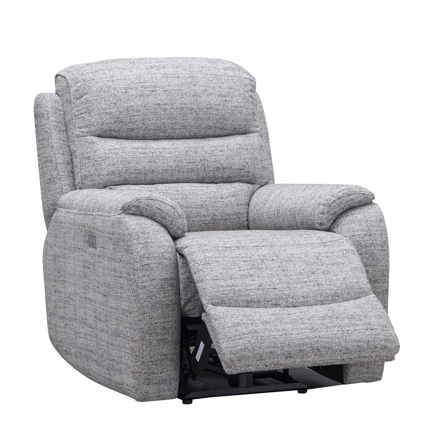 Finsbury Fabric Power Recliner Armchair - Intergrated USB Charging Ports