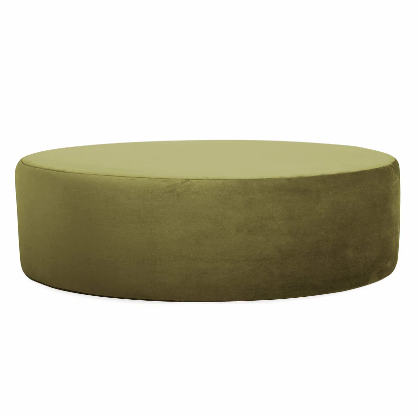 Alena Velvet Round Footstool - Choice Of Colours