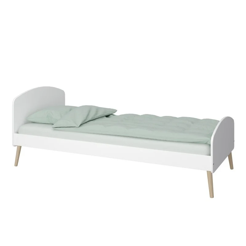 Gaia Single Bed - Pure White