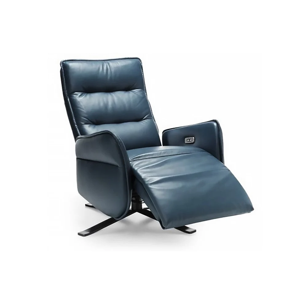 Relax Luxury Leather Power Recliner Swivel Chair - Choice Of Leathers