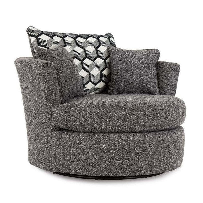 Charlotte Fabric Swivel Chair - Choice Of Sizes & Fabrics