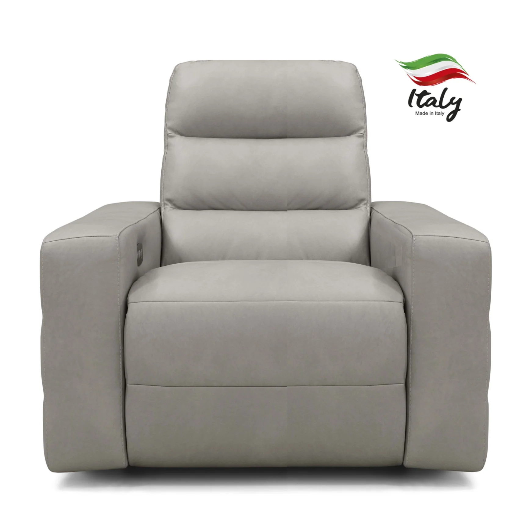 Sardegna Italian Leather Recliner Armchair - Power Recline & Power Adjustable Headrests