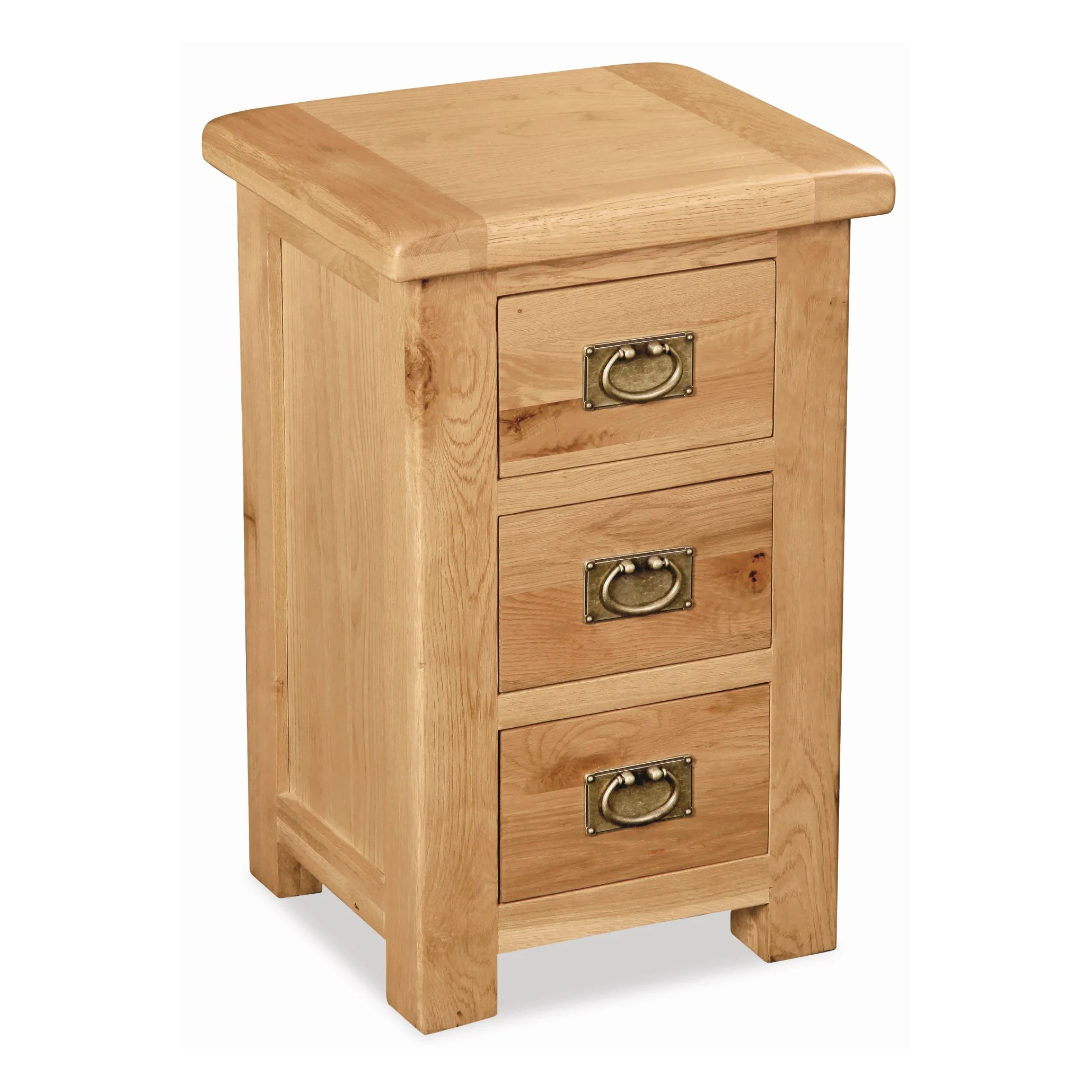 Sailsbury Solid Oak Bedside Cabinet - 3 Drawers