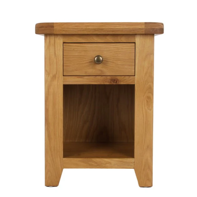 Torino Country Solid Oak 1 Drawer Bedside Table