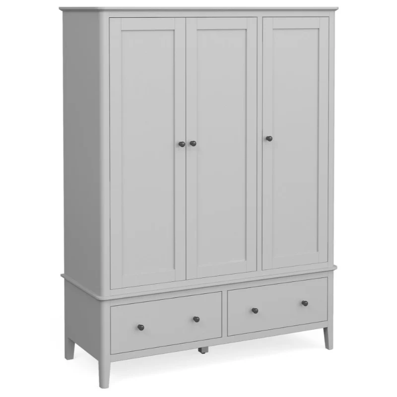 Stowe Silver Grey Triple Wardrobe
