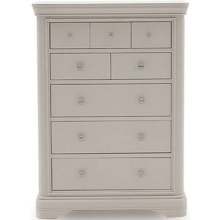 Mabel Taupe Painted 8 Drawer Tall Chest - Out Of Stock ETA 15/1/2024