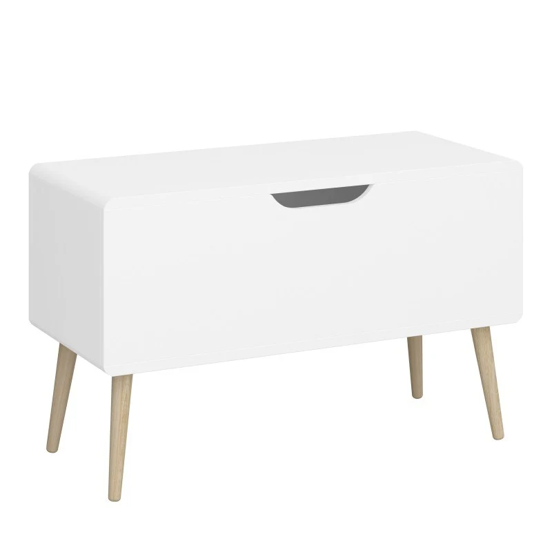 Gaia Toy Storage / Blanket Box - Pure White