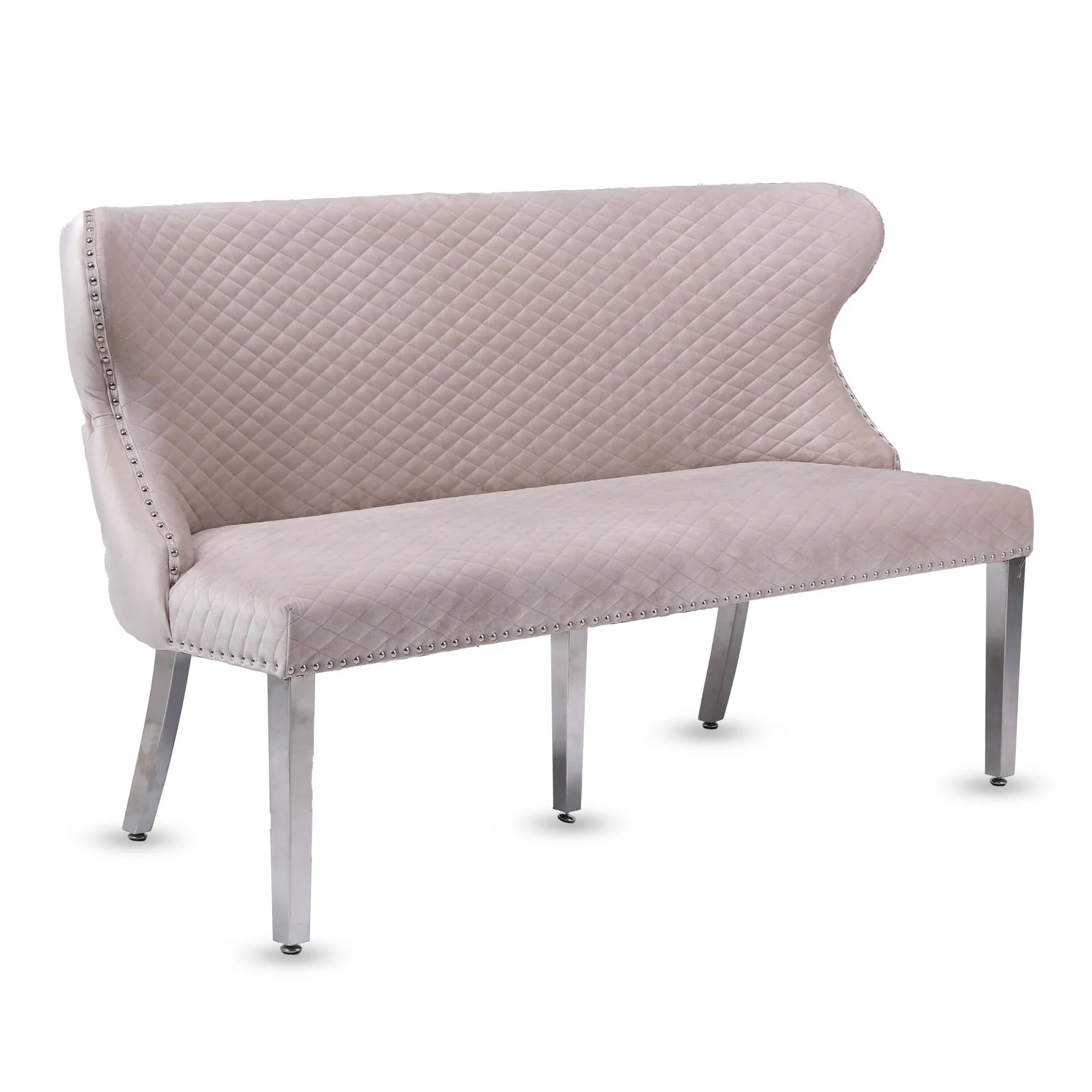 Valentino Mink Velvet Button Back Bench