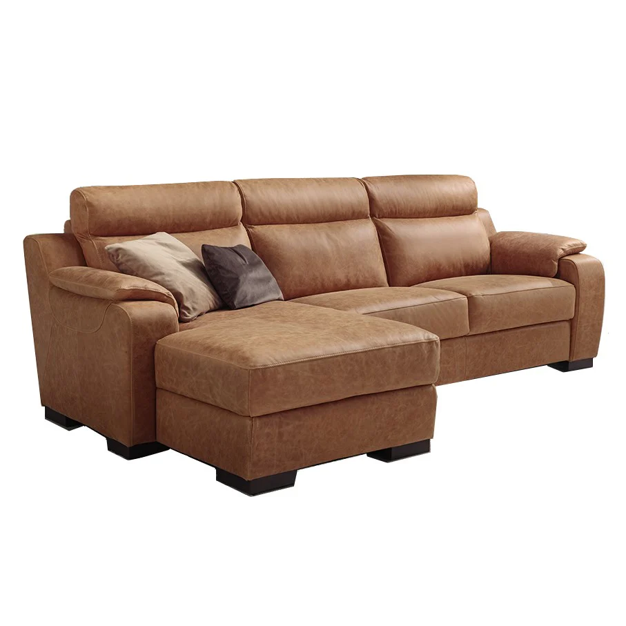Ethos Italian Leather Chaise Corner Sofa Collection - Choice Of Leathers