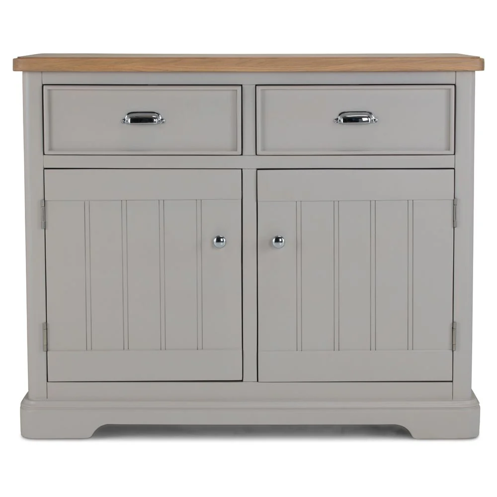 Sunbury Oak & Grey Painted 2 Door 2 Drawer Sideboard
