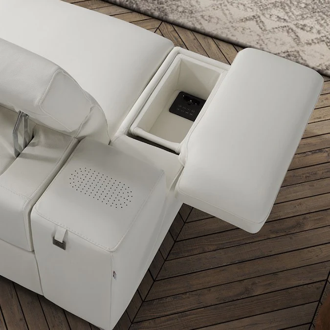 Hypnose Italian Leather Sectional Recliner Sofa - Various Options