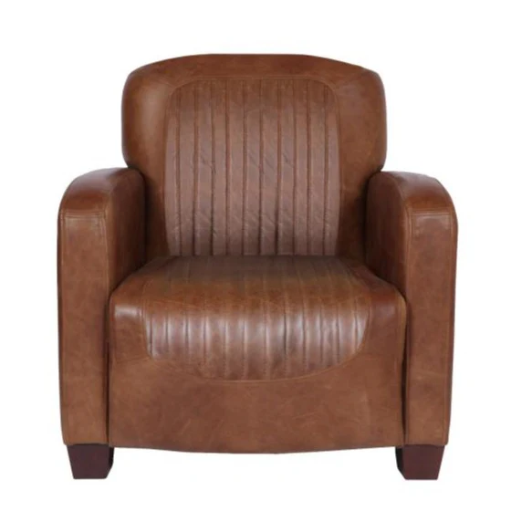 Barnstone Vintage Leather Occasional Chair - Choice Of Feet & Leathers