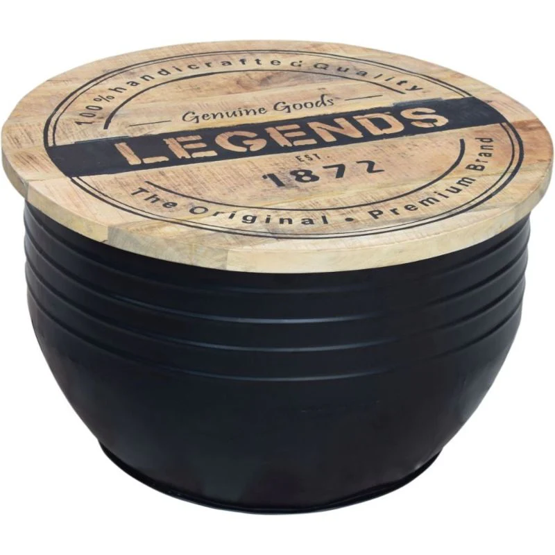 Modern Reclaimed Industrial Round Trunk Box - 610