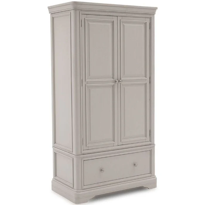 Mabel Taupe Painted 2 Door Wardrobe - Out Of Stock ETA 15/1/2024