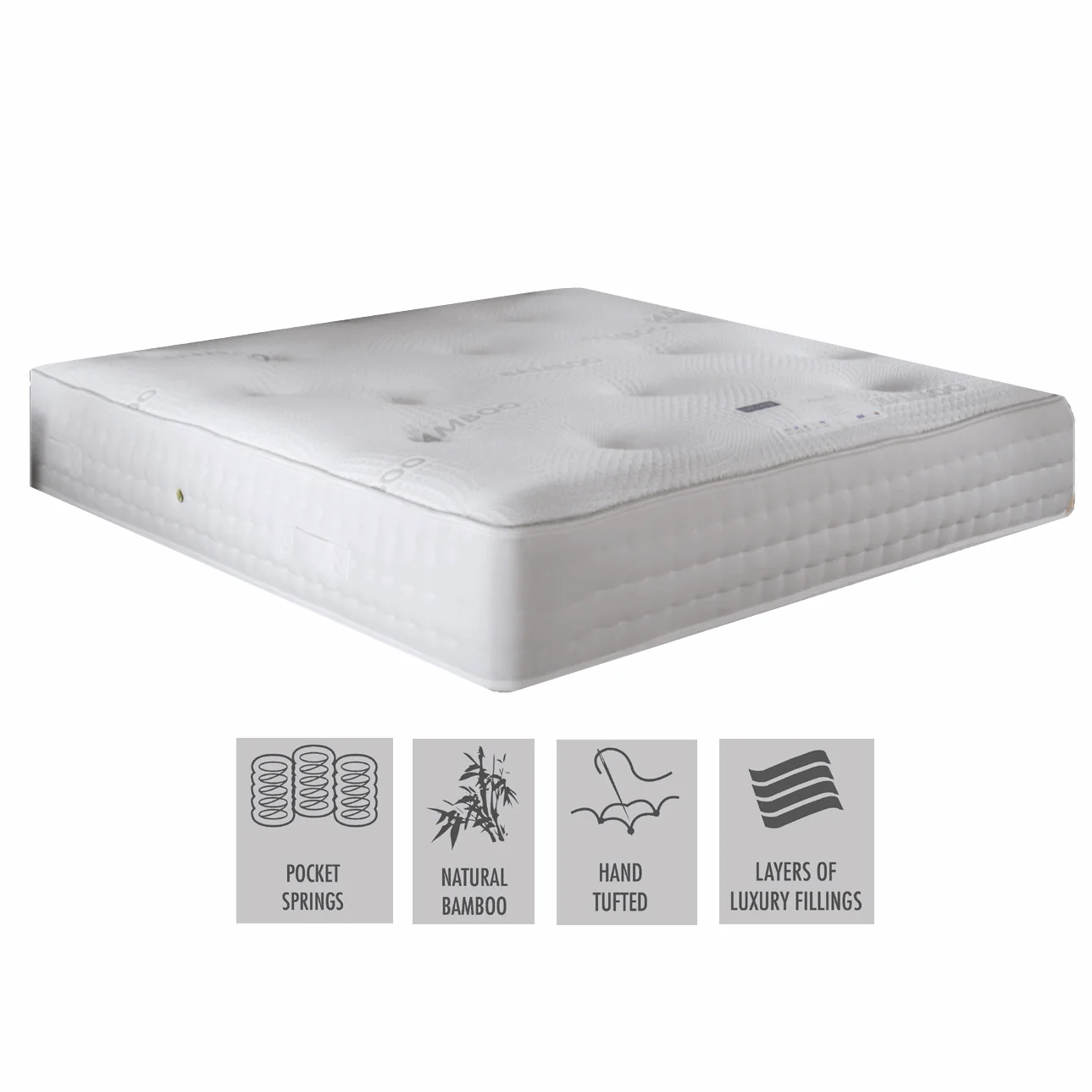 Bamboo Tencel Luxury 3000 Pocket Sprung Mattress