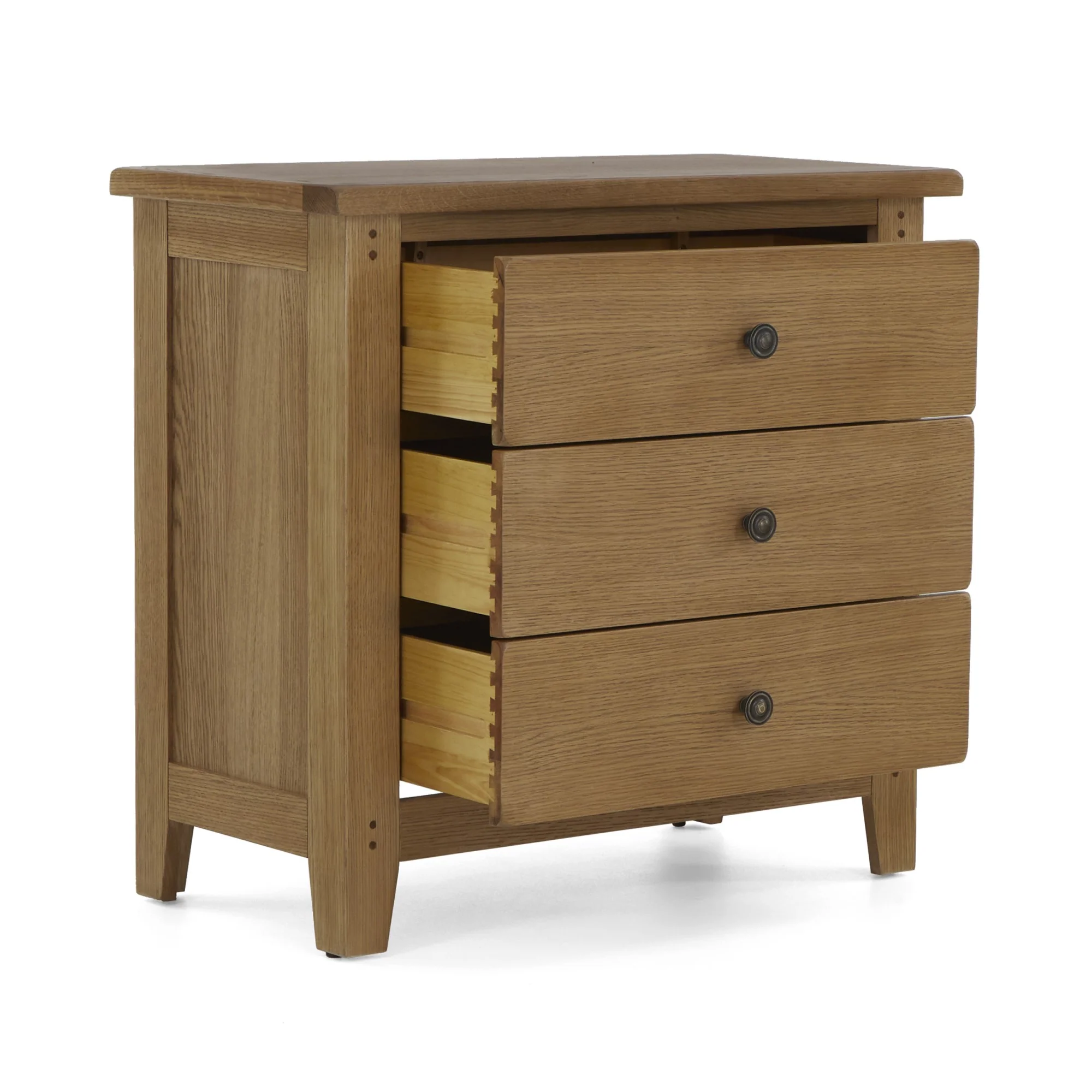 Barnham Oak 3 Drawer Chest Of Drawers