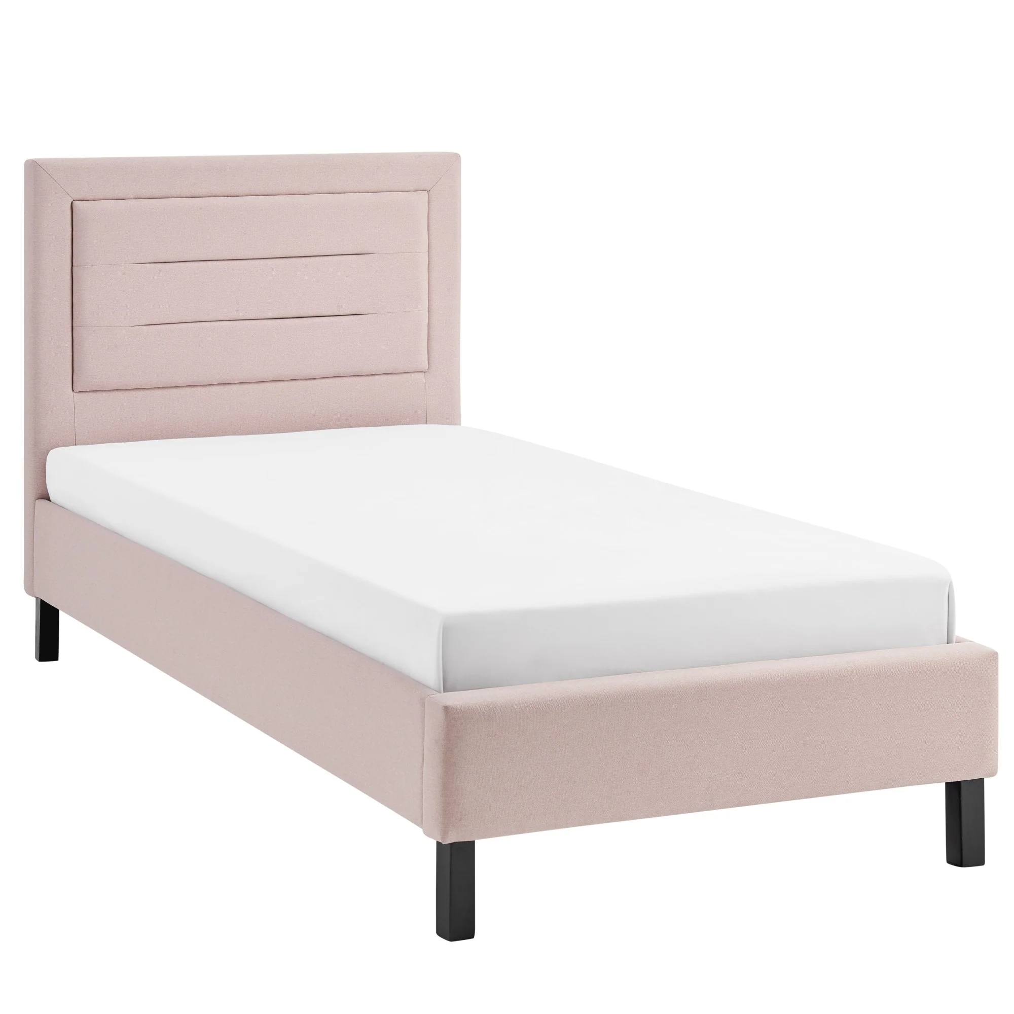 Picasso Pink Fabric Bedstead 3ft Single Bed