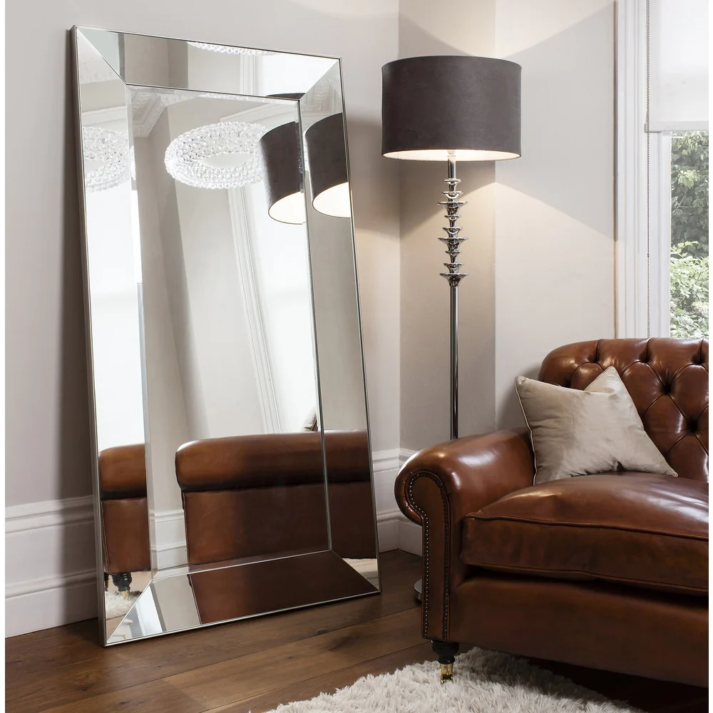 Vienna Leaner Mirror Silver