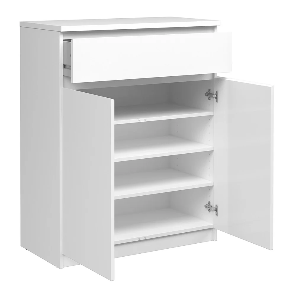 Naiah Sideboard 1 Drawer 2 Doors in White High Gloss