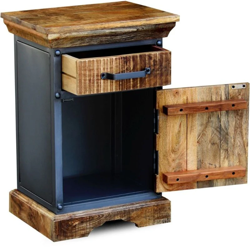 Metro Mango Wood 1 Door Side Table