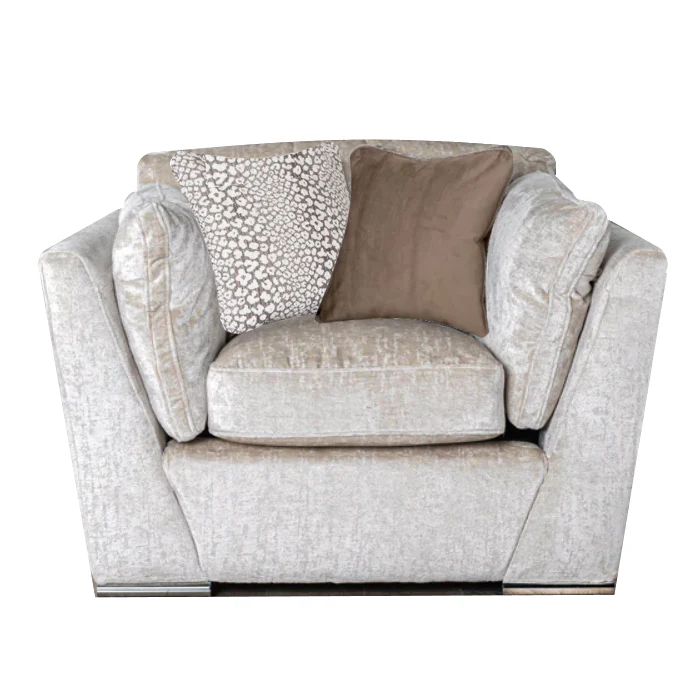 Phoenix Fabric Armchair  - Choice Of Fabrics & Feet