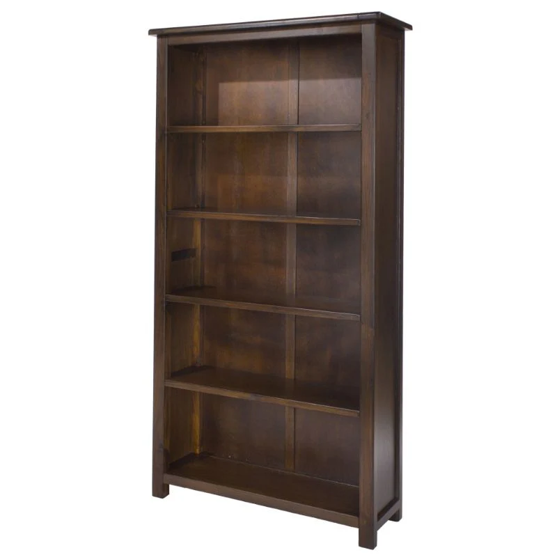 Boston Dark Wood Tall Bookcase