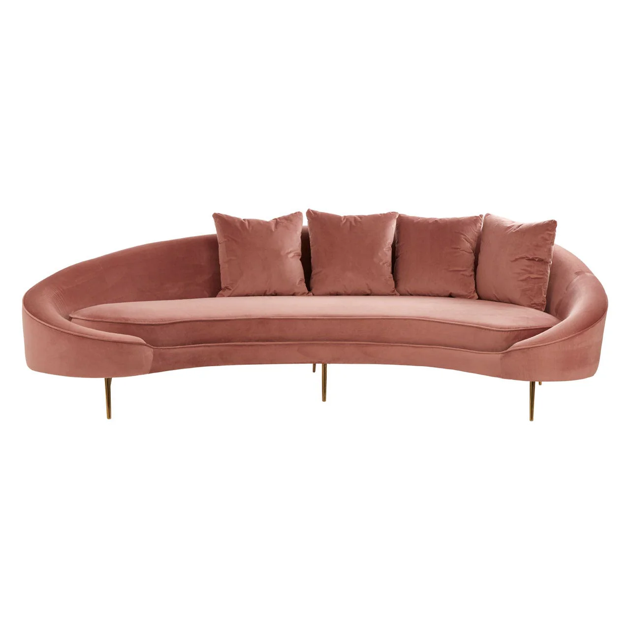 Osdin Curved Velvet Sofa Collection - Choice Of Colours