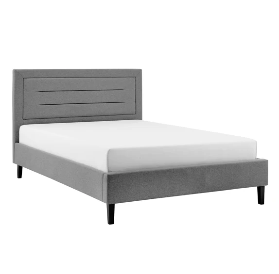 Picasso Grey Fabric Bedstead 4ft 6 Double Bed