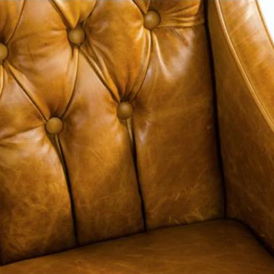 Montgomery Vintage Leather Buttoned Back Dining Bench - Choice Of Sizes & Leather