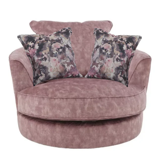 Sublime Dusk Fabric Swivel Chair