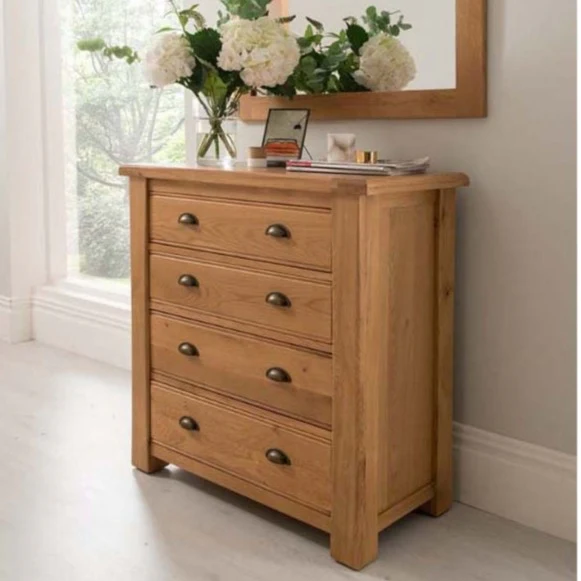 Breeze Oak 4 Drawer Chest