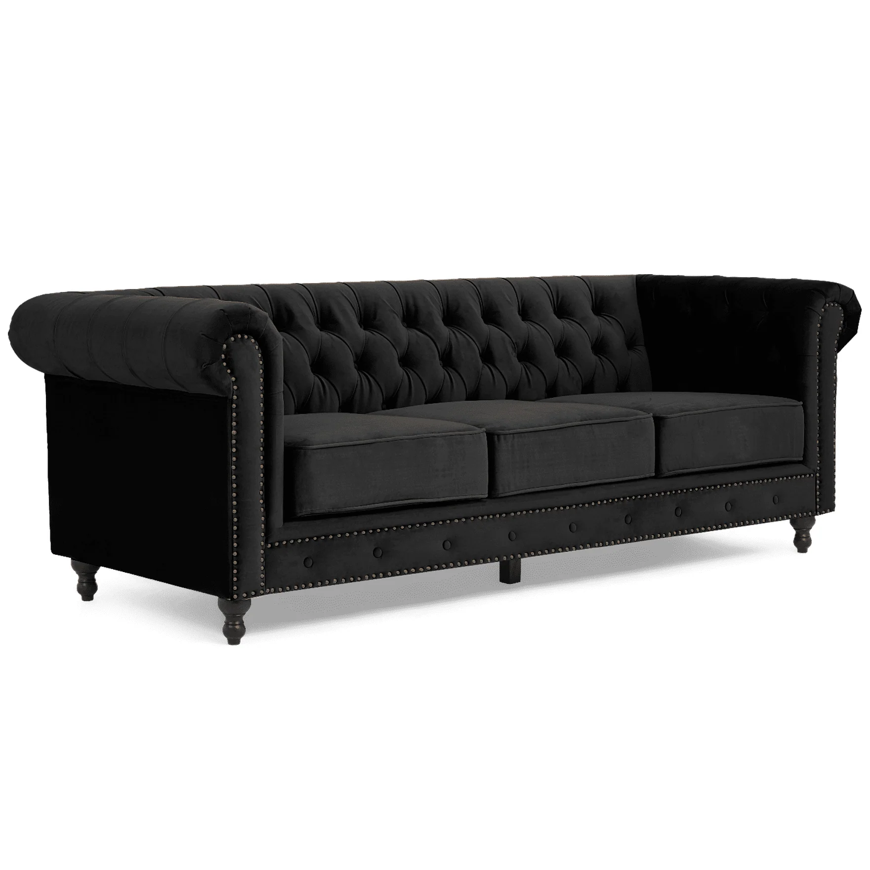 Eleanor Plush Velvet Chesterfield Sofa & Chair Collection - Choice Of Colours