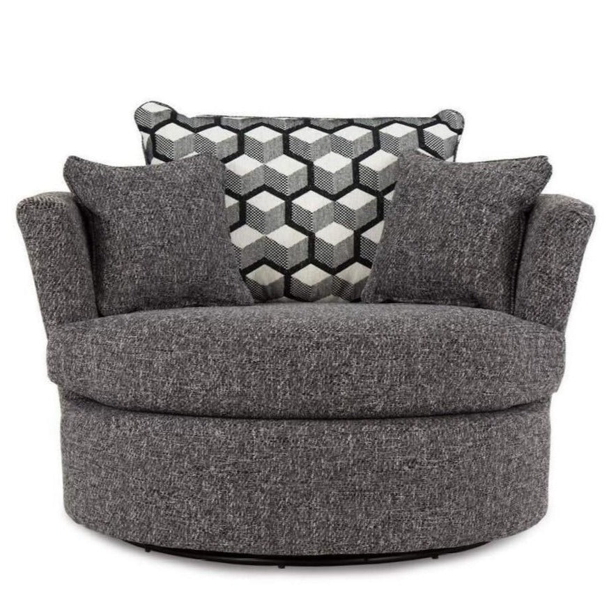 Charlotte Fabric Swivel Chair - Choice Of Sizes & Fabrics