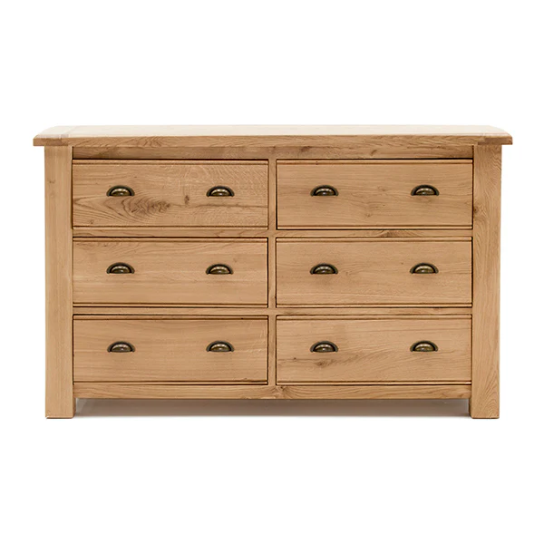 Breeze Oak 6 Drawer Dressing Chest