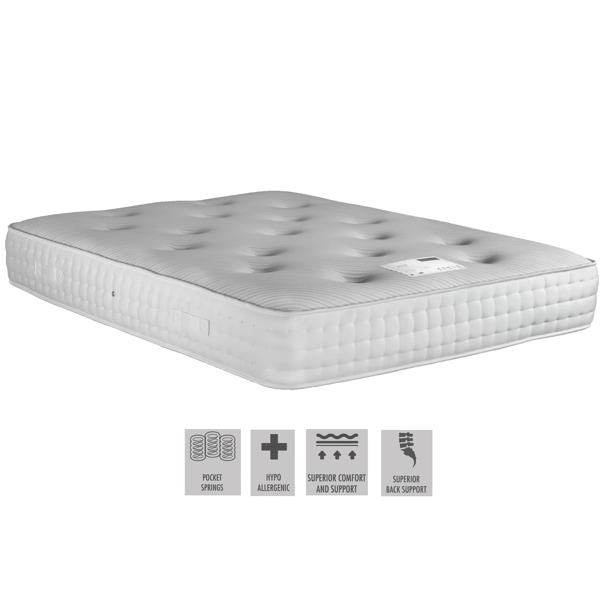 Capri Gel Foam 1500 Pocket Sprung Mattress