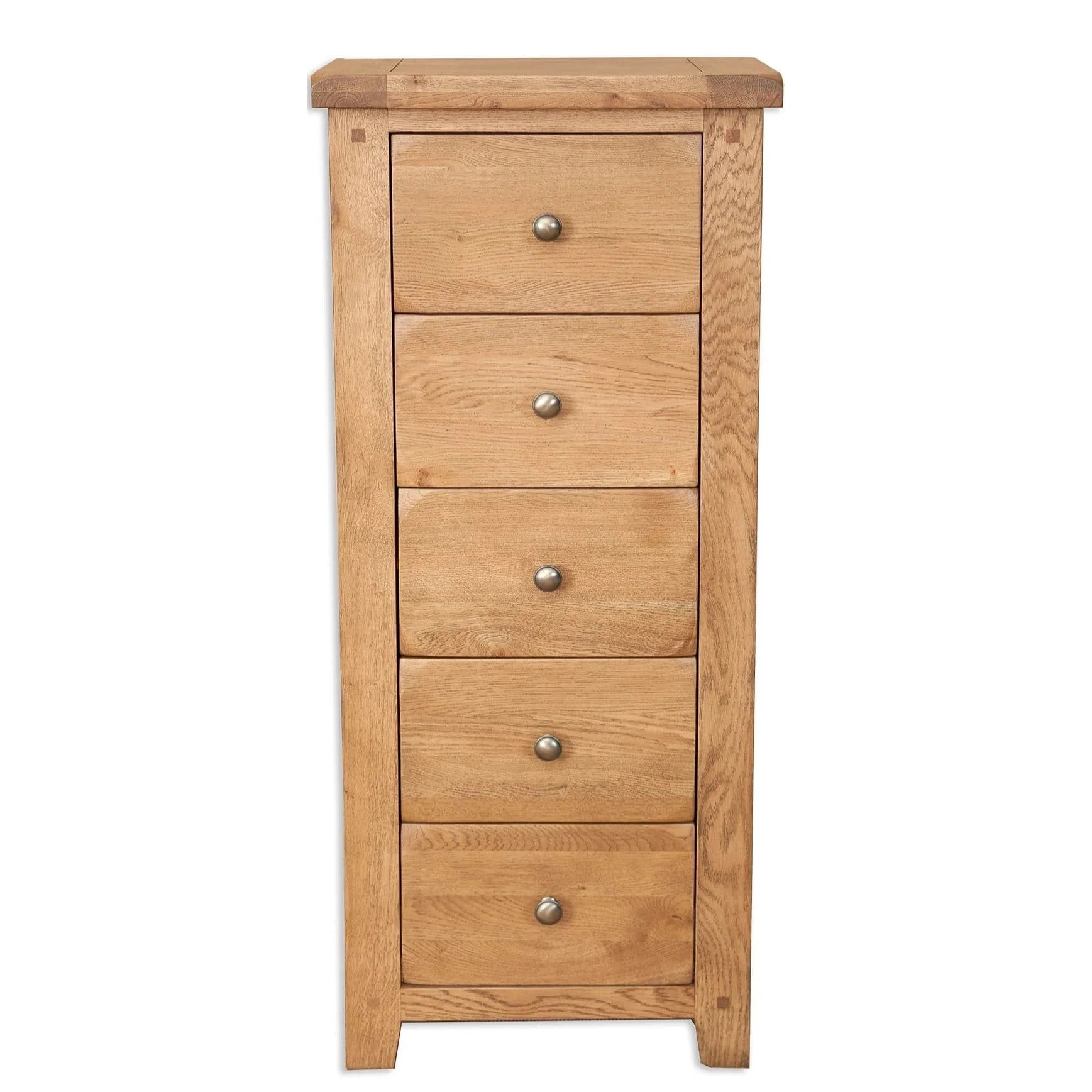 Wiltshire Country Oak Tall Chest Of 5 Drawers