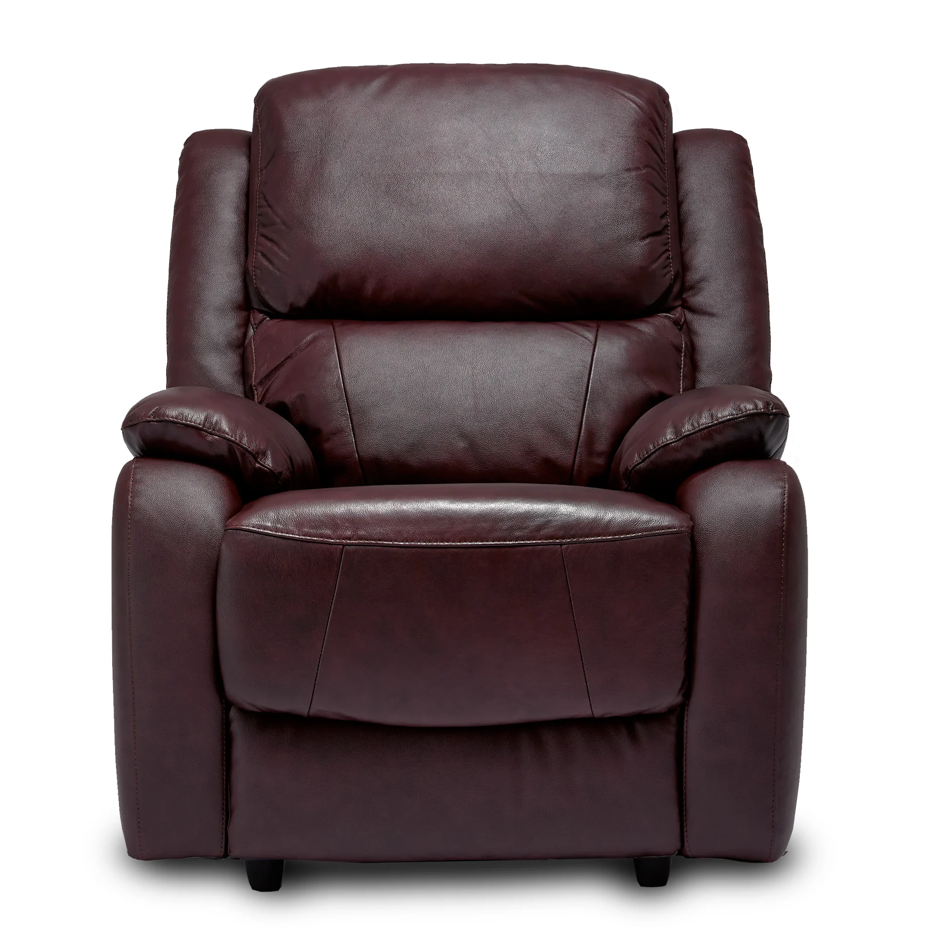 Emblem Leather Manual Recliner Armchair - Choice Of Colours