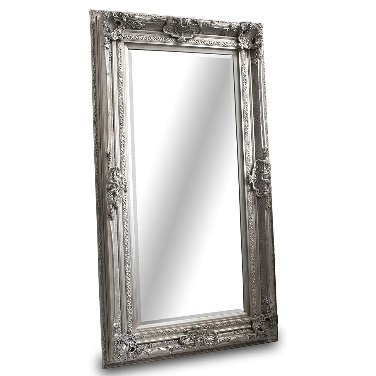Charles Grand Leaner Mirror - Silver